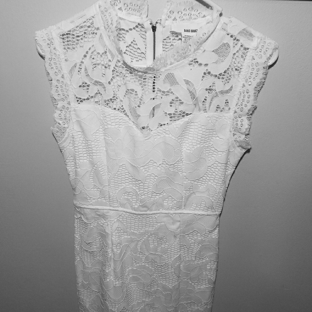 New white lace dress